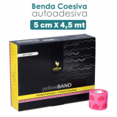 Bende Elastiche Coesive Autoaderenti Colorate yellowBAND " Cuoricini " - 12 pz. ( cm. 5 x mt. 4,5 ) Bende Elastiche Coesive Autoaderenti Colorate yellowBAND " Cuoricini " - 12 pz. ( cm. 5 x mt. 4,5 )